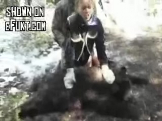 killed a bear and then the forester fucked this woman on a dead bear porn webm xxx